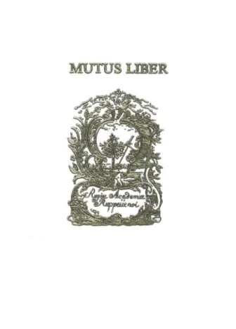 Mutus Liber